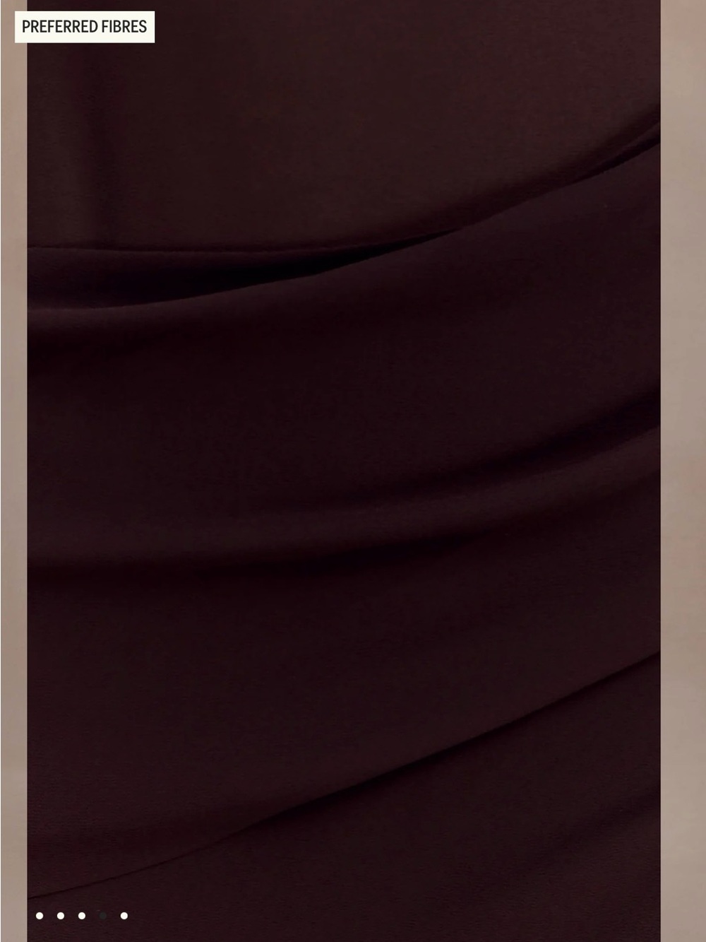 Meshki One-Shoulder Chocolate Brown Evening Dress - Picture 2 of 6